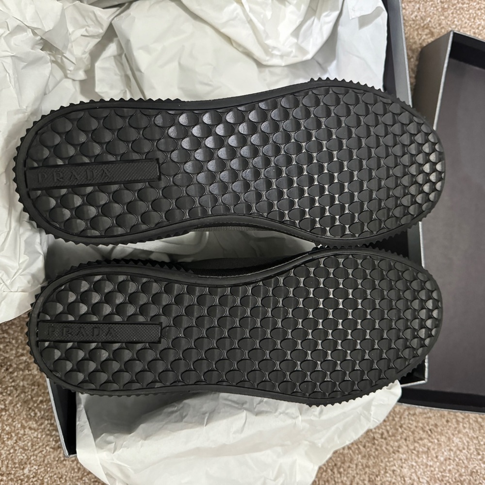 Prada Sport Canvas High Top Sneakers Logo - Picture 3 of 9